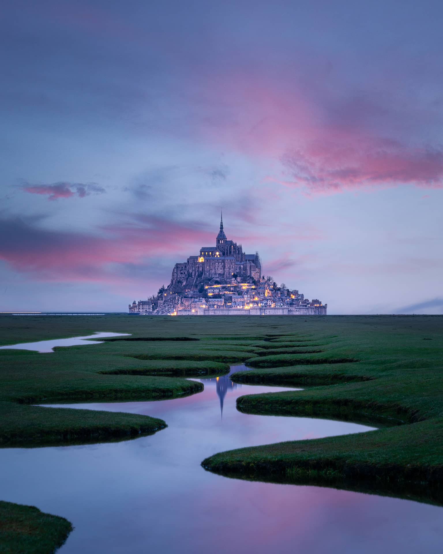 Landschaftsfoto Mont Saint Michel Frankreich
